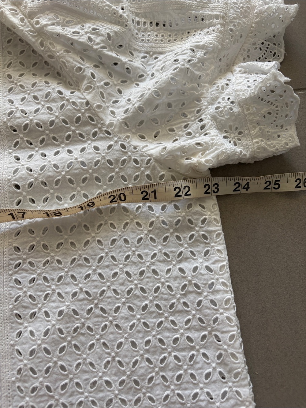 Polo by Ralph Lauren White Eyelet Ruffle Front Blouse nwot - Picture 11 of 17